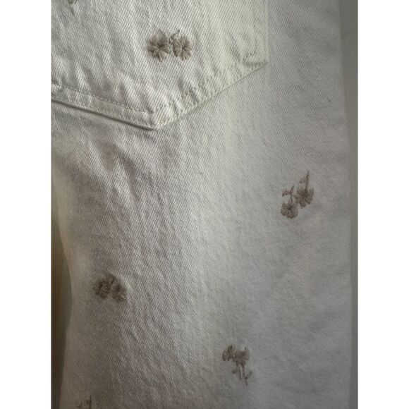 Abercrombie & Fitch 90s Relaxed Hi Rise Jeans Floral Embroidery, Size 26 2R, NWT - Picture 10 of 10